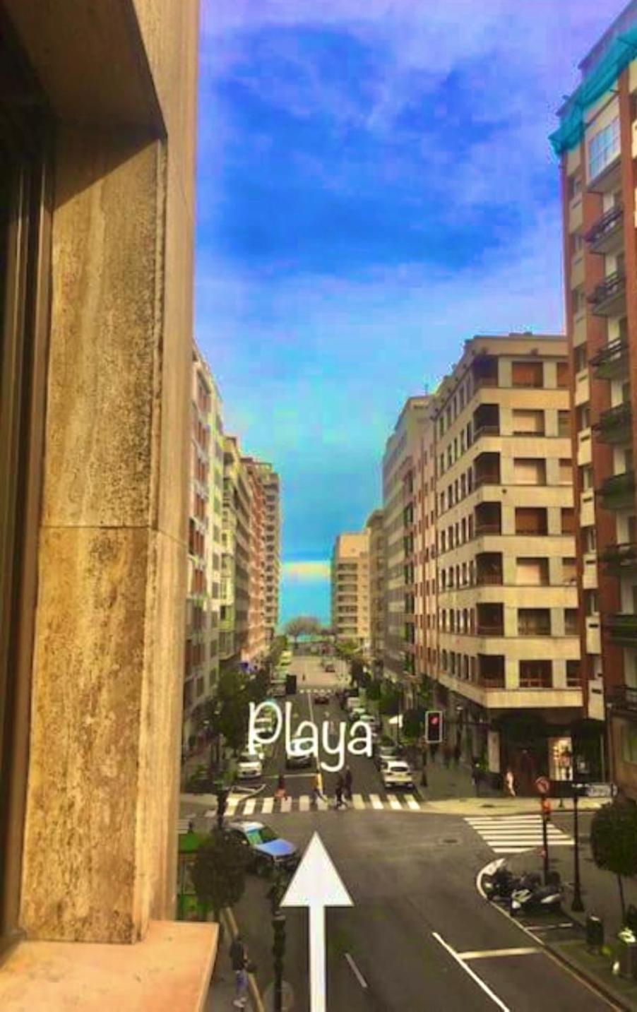 Rocamar Centro Playa San Lorenzo - Parking Gratuito Gijón Kültér fotó